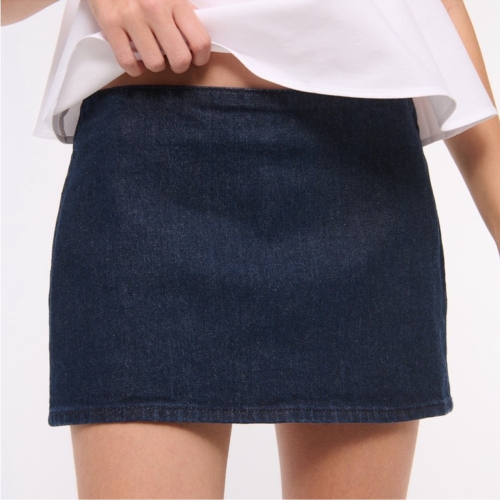 Abercrombie Dark Denim Mini Skirt